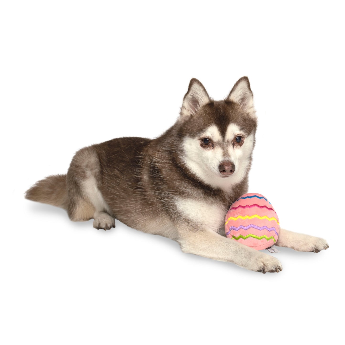 Midlee Easter Egg Plush Dog Toy - Pink