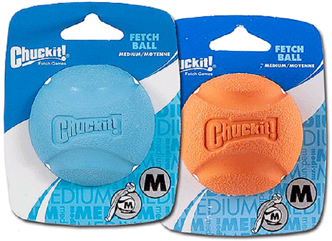 Chuckit High-Bounce Rubber Fetch Ball - Medium- 2 Pack