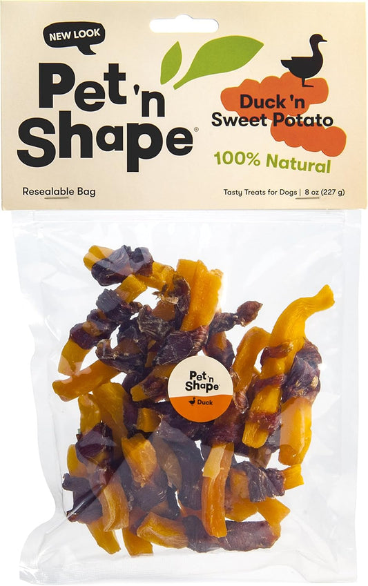 Pet 'n Shape Duck 'n Sweet Potato Dog Treats- 8oz