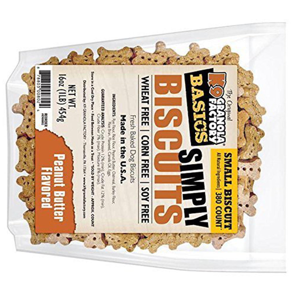 K9 Granola Factory Simply Biscuits with Peanut Butter, Small