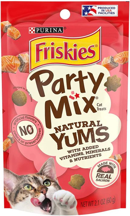 Friskies Party Mix Naturals Cat Treats - Real Salmon (2.1 oz)