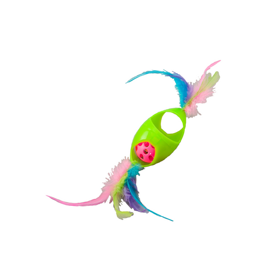 Spot Tie Dye Jingle Roller Cat Toy - Assorted Colors