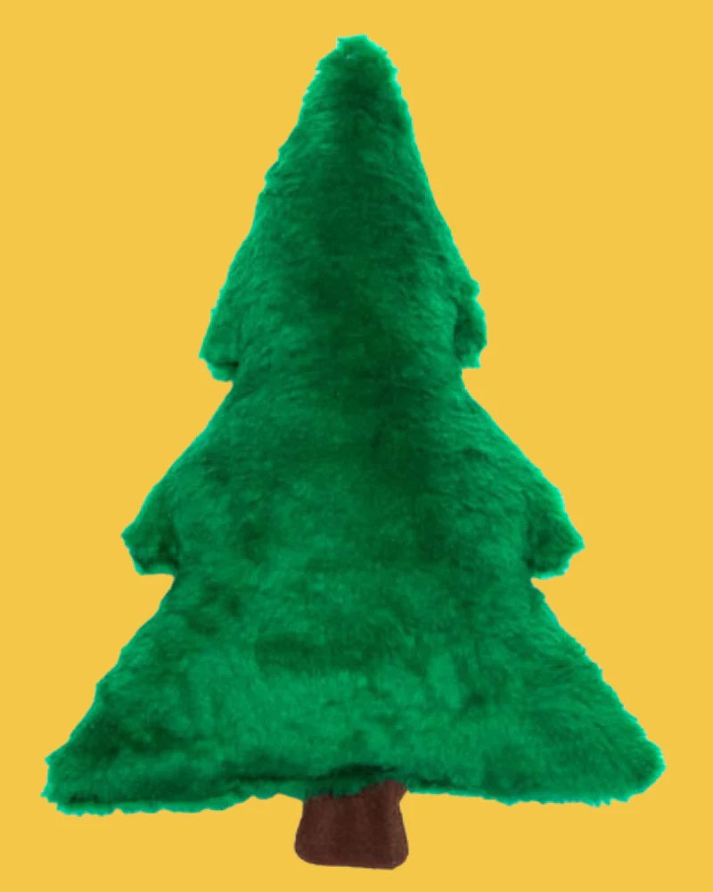 Mutts & Mittens, Inc. Christmas Tree Plush Dog Toy- Medium