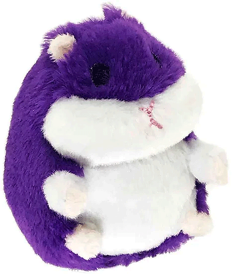 PETSPORT Big Fat Hamster Purple Dog Toys - 7"