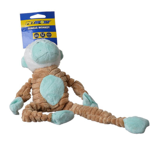 PetSport Tuff Squeak Jungle Monkey Toy- 14"