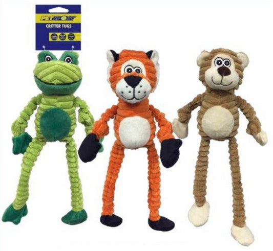 Petsport Critter Tug Dog Toy- Assorted