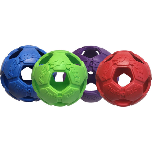 PetSport Turbo Kick Soccer Ball Dog Toy - Assorted Colors (2.5")