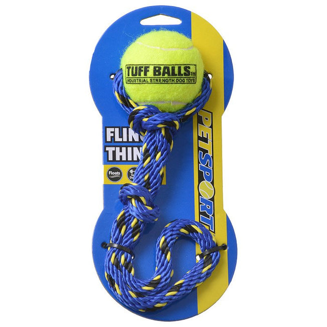 Petsport Tuff Ball Fling Thing Dog Toy- Medium