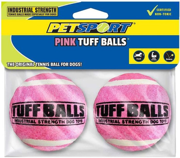 Petsport Tuff Ball Dog Toy Pink - 2 count