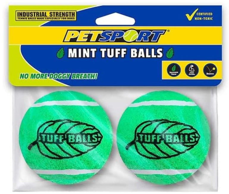 Petsport USA Tuff Mint Balls Dog Toy 2 Count