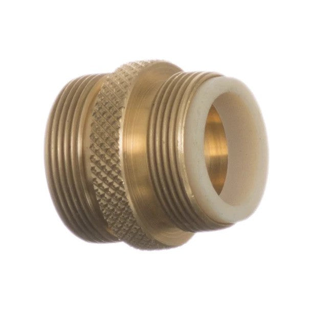 Python No Spill Clean & Fill Male Brass Adapter - (13/16" x 27 Male Thread)