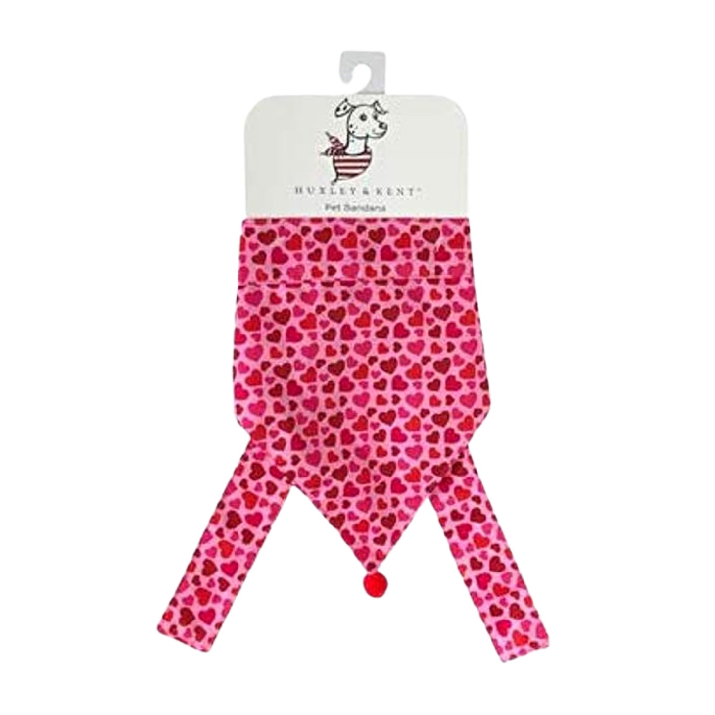 Huxley & Kent Puppy Love Valentine's Day Bandana for Pets (Large)