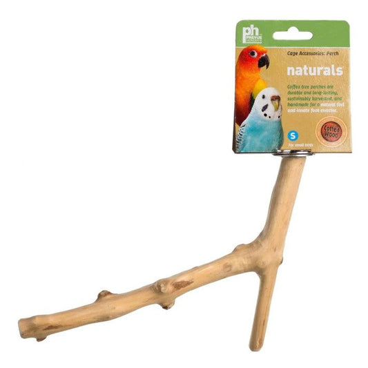 Prevue Naturals Y-Branch Perch - Coffea Wood (For Small Bird)