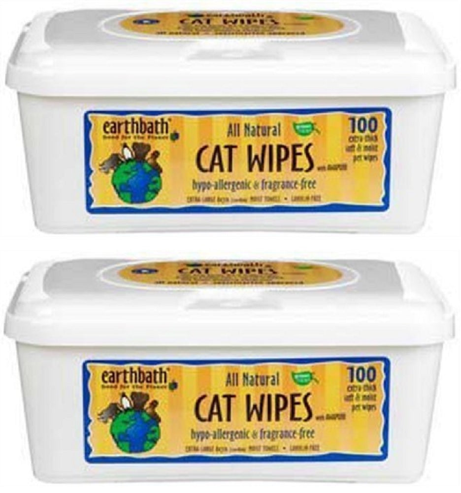 Ear Grmg Cat Wipes Hypoal 100p (Pack of 2)