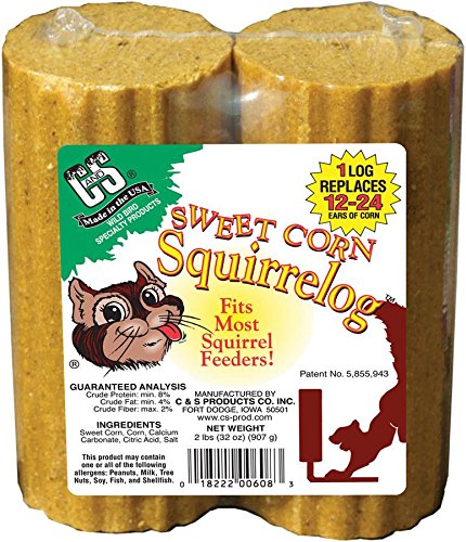 C&S Sweet Corn Squirrelog Refill Pack, 32-Ounce, 2-Pack