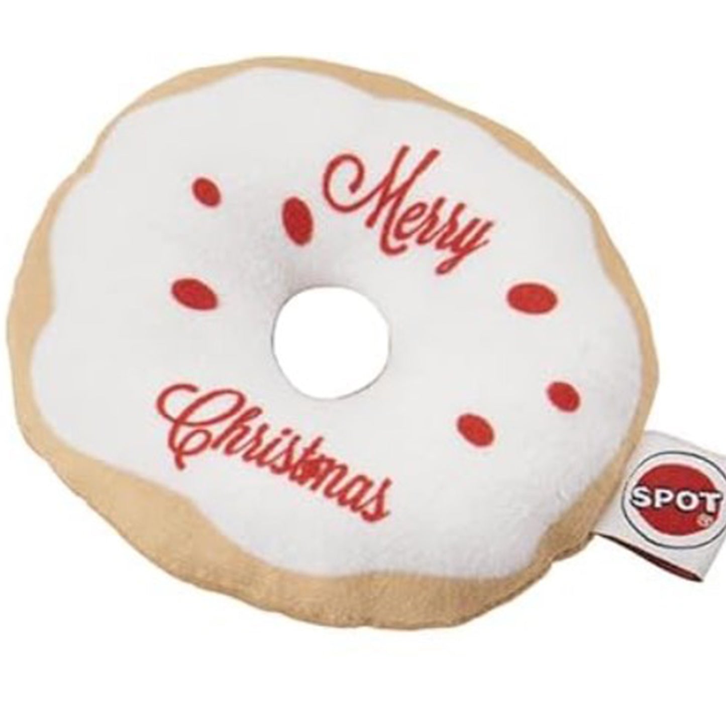 ETHICAL/SPOT Holiday Glazed Christmas Donuts Cat Toy - 4" Assorted styles- 1 Unit