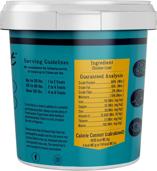 Stewart Pro-Treat 100% Freeze Dried Chicken Liver for Dogs - 3 oz