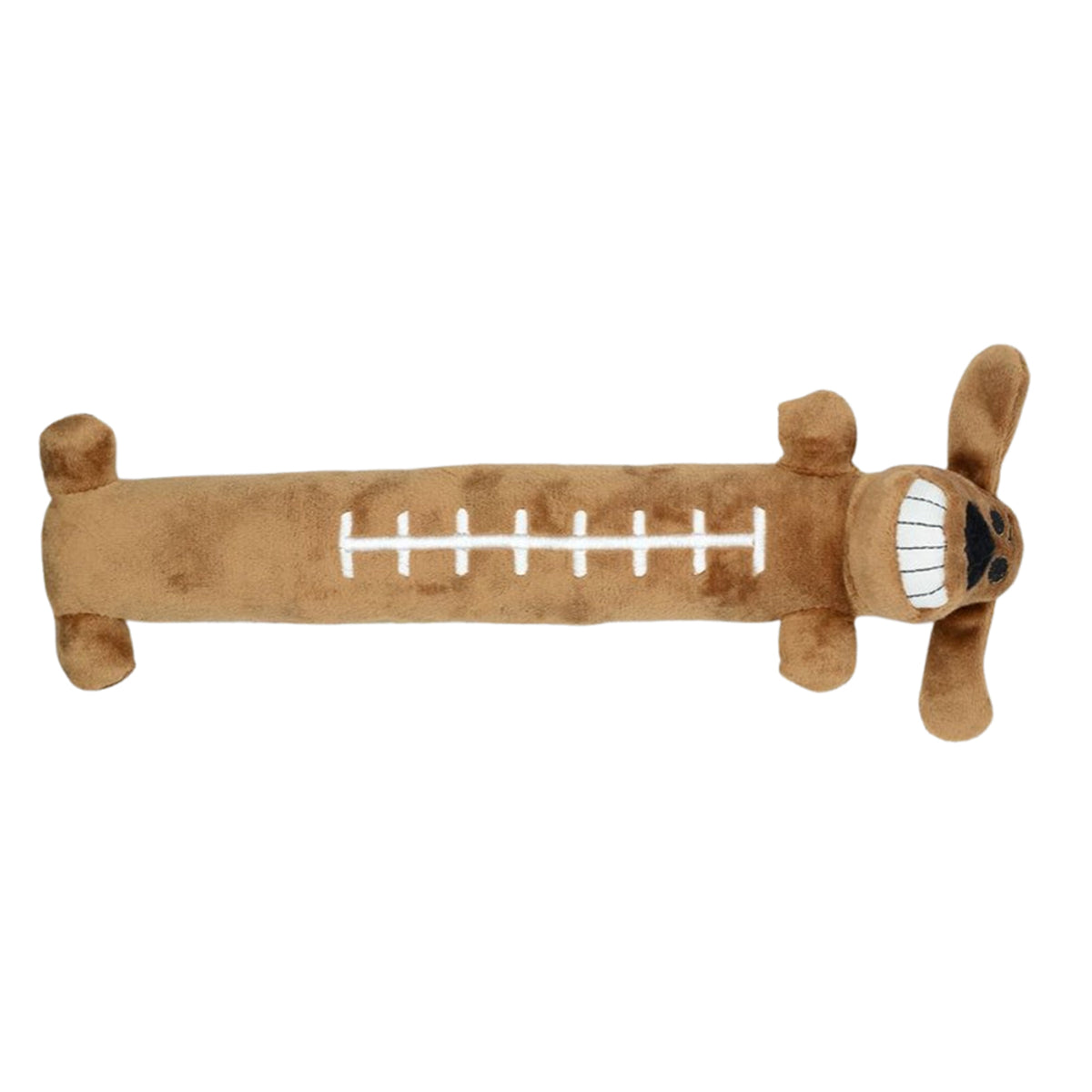 Multipet Tailgate Football Loofa Dog Toy - 12"