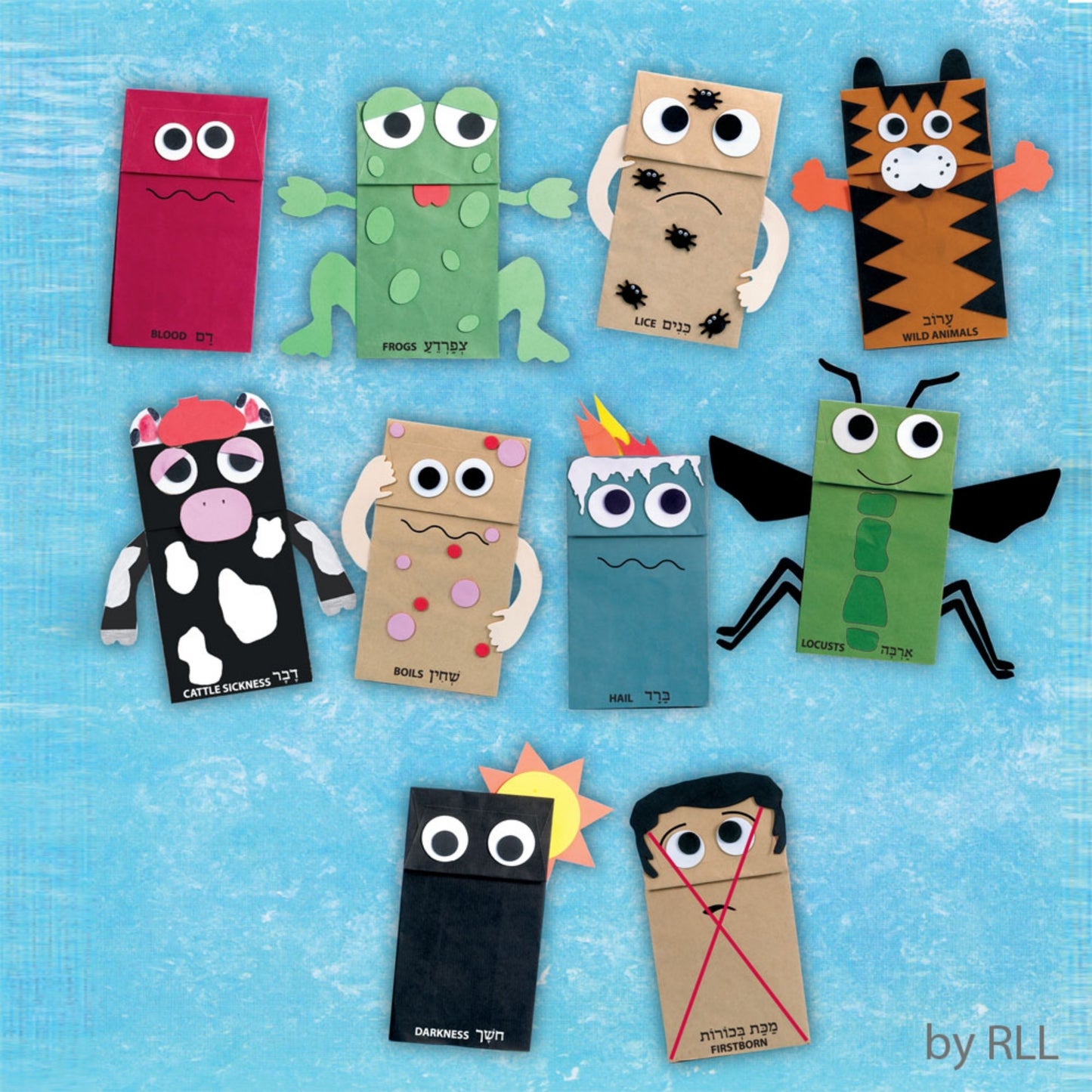 Rite Lite Passover 10 Plagues Puppet Kit