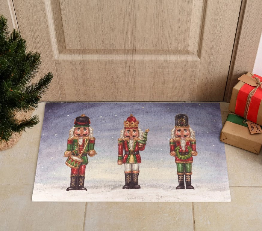 Primitives by Kathy Christmas Nutcrackers Rug- Indoor/Outdoor