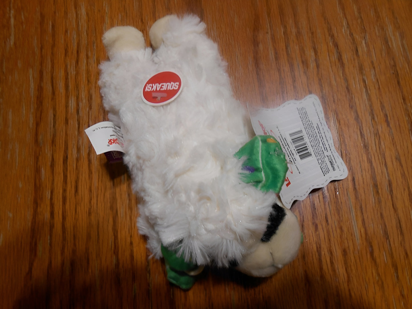 Multipet Christmas Lamb Chop Dog Toy -10.5"