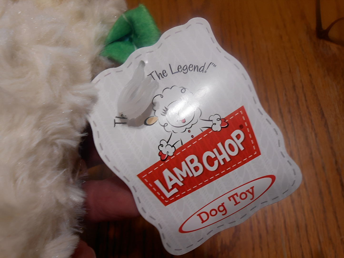 Multipet Christmas Lamb Chop Dog Toy -10.5"