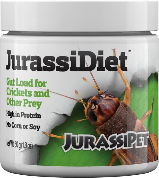 JurassiPet JurassiDiet Gutload High Protien Complete Diet for Crickets and other Prey - 1.8 oz