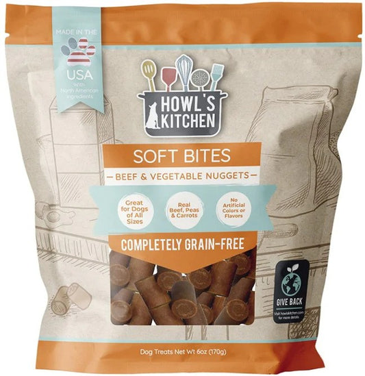 Howls Kitchen Soft Bites Beef and Vegetable Nuggets - 6 oz