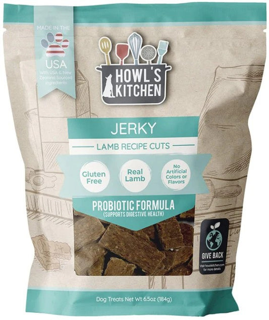 Howls Kitchen Lamb Jerky Cuts Probiotic Formula - 6.5 oz