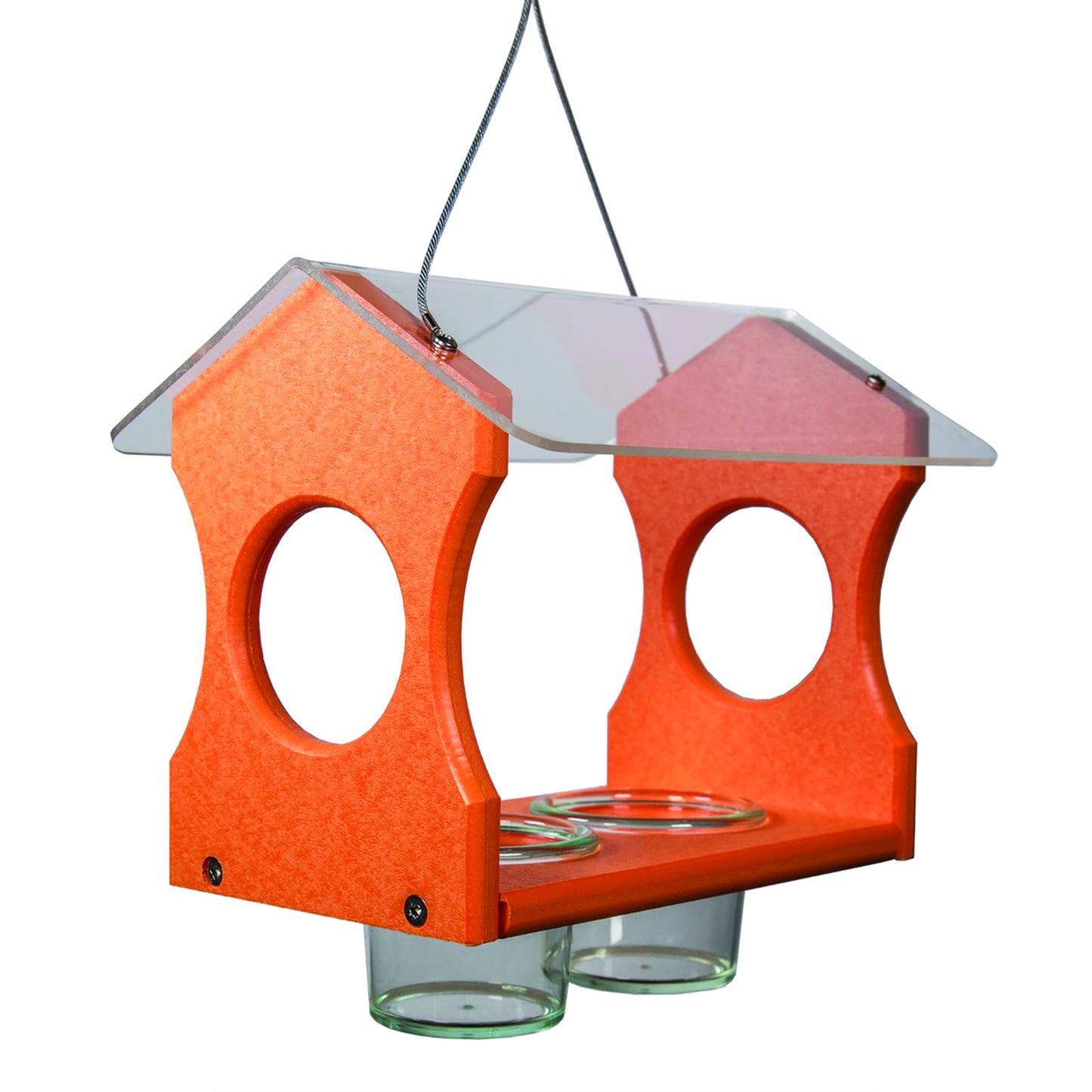 America's Favorite Orange Oriole Bird Feeder (8.04" X 8.04" X 14.04")