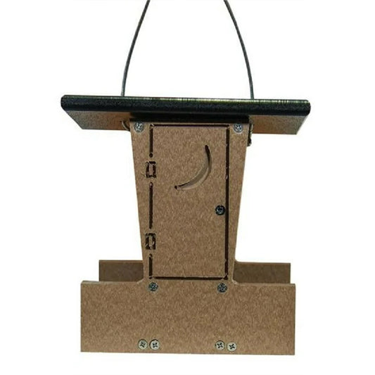 Americas Favorite Tan Outhouse Bird Feeder (5.04" X 6" X 6.96")