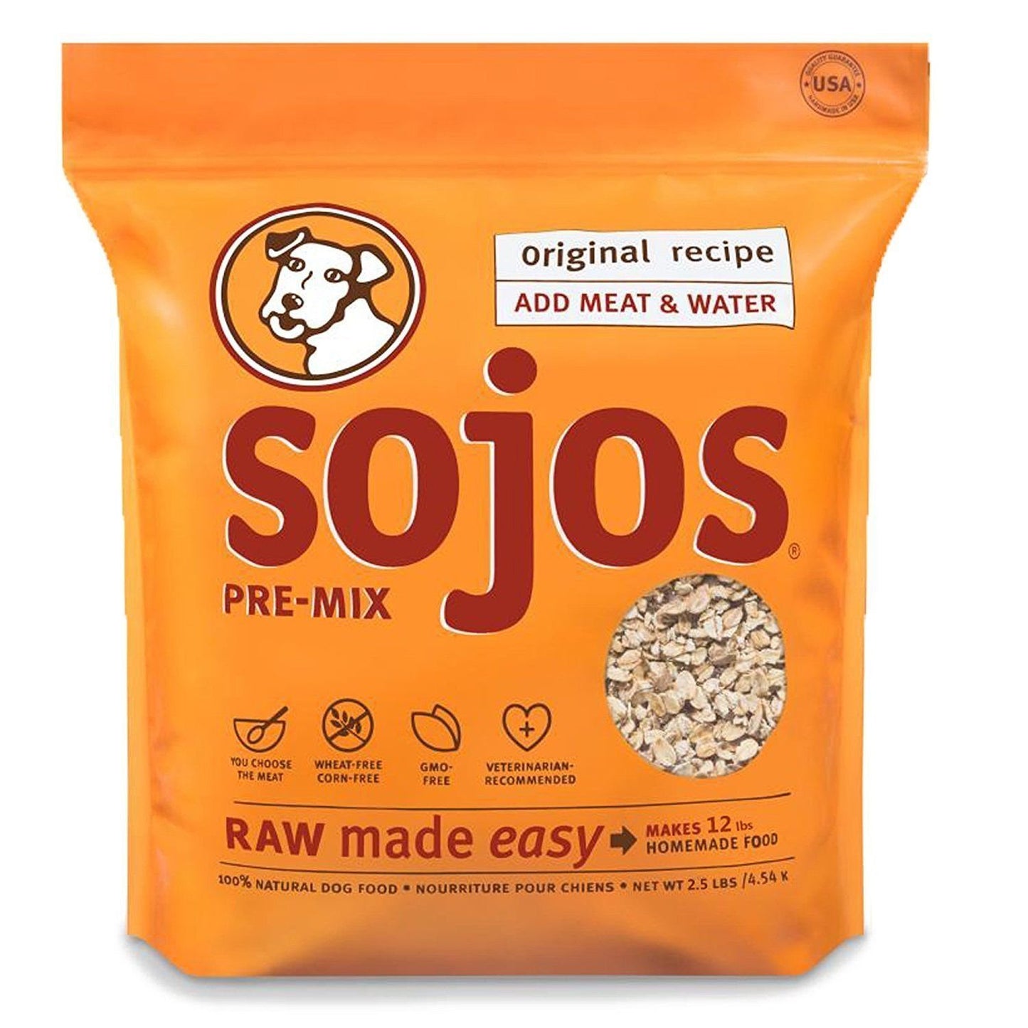 Sojo's Original Ready-To-Mix Dog Food 2.5 pounds