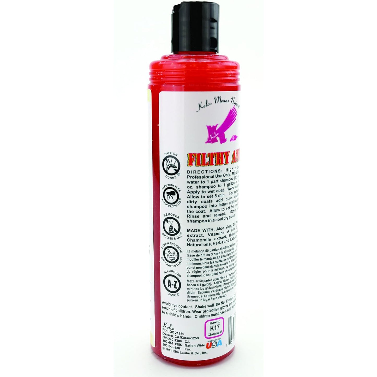 Kelco 50:1 Filthy Animal Shampoo, 11.7 fl. oz.