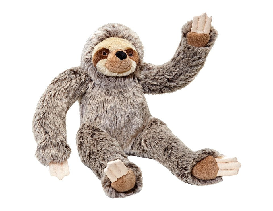 Fluff and Tuff Tico Sloth Plush Dog Toy