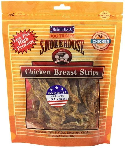 Smokehouse Treats Chicken Breast Strips - 8 oz