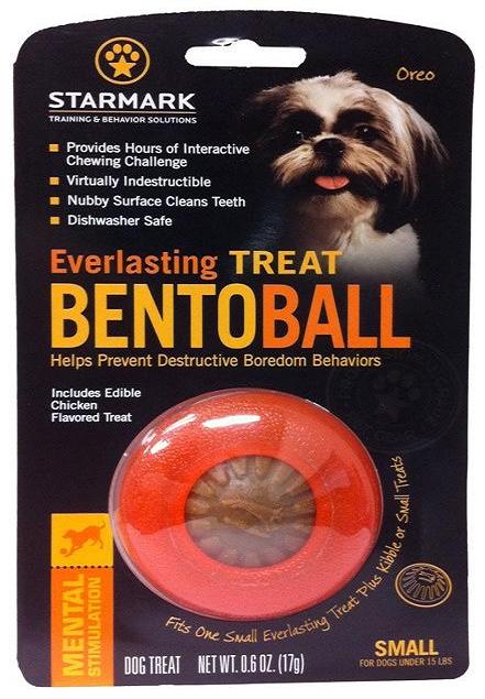 Starmark Everlasting Treat Bento Ball Tough Dog Chew Toy - Small