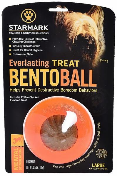 Starmark Everlasting Treat Bento Ball Tough Dog Chew Toy - Large