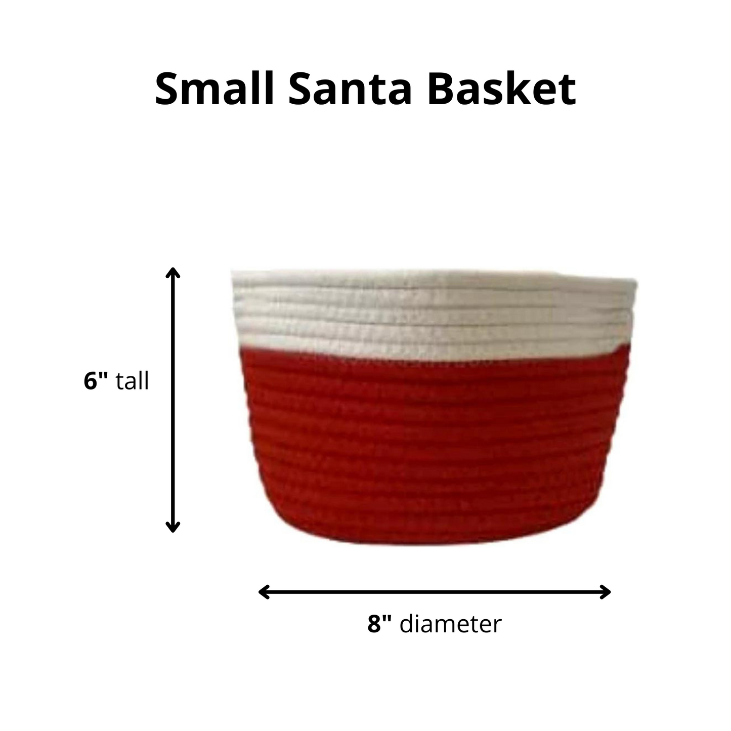 Midlee Christmas Santa Rope Basket