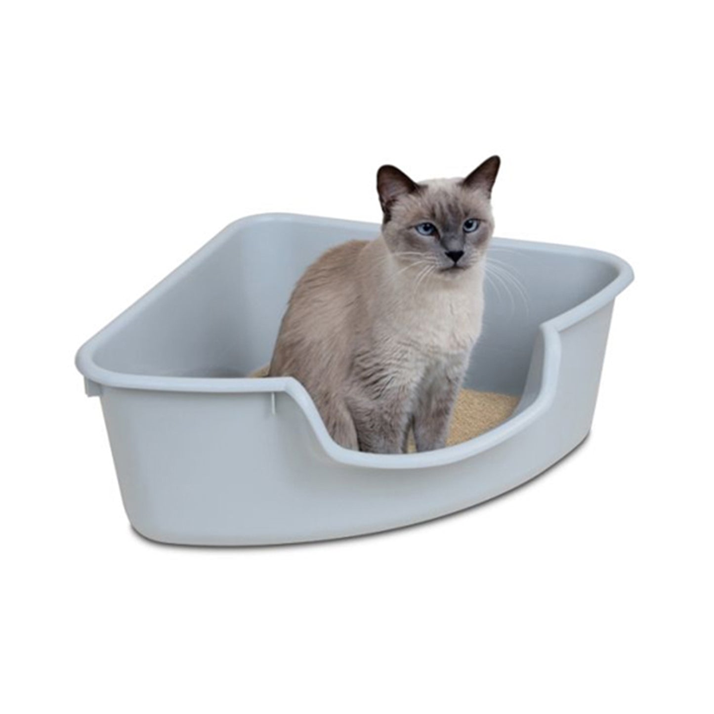 Pioneer Pet SmartCat Corner Litter Box - Gray
