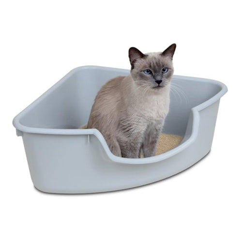 Pioneer Pet SmartCat Corner Litter Box - Gray – Midlee Designs