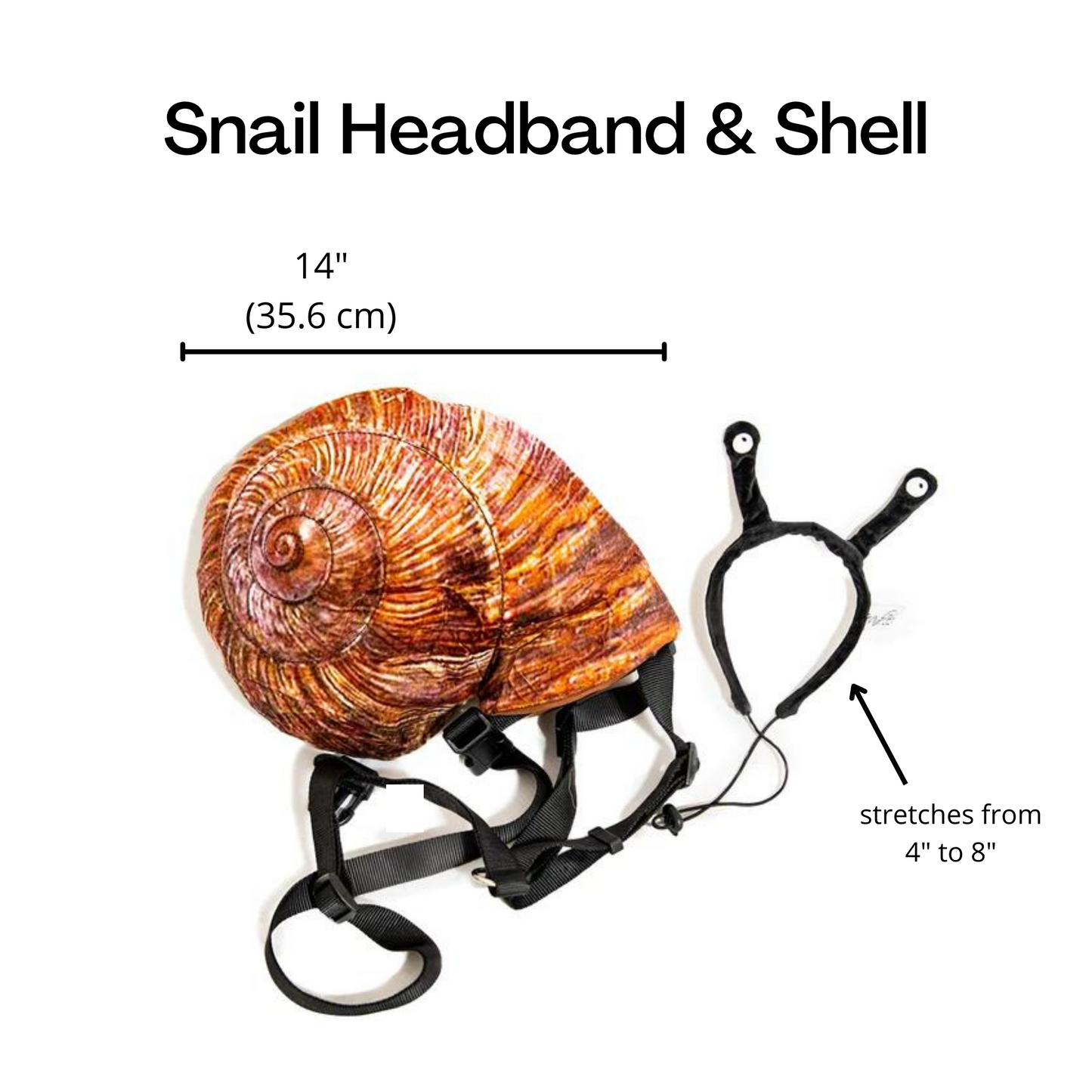 Midlee Snail Headband & Shell Dog Costume