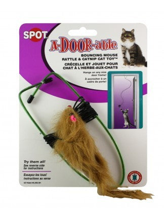 Spot Spotnips A-Door-able Fur Mouse Cat Toy