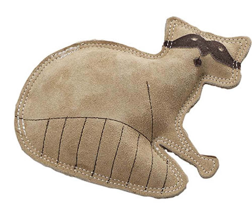 Spot Dura-Fused Leather Raccoon Dog Toy (8"x 7")