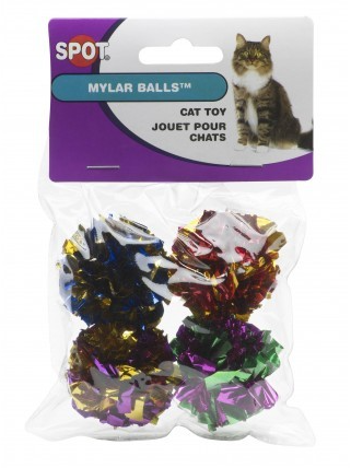 Spot Spotnips Mylar Balls Cat Toys - 4 Pack