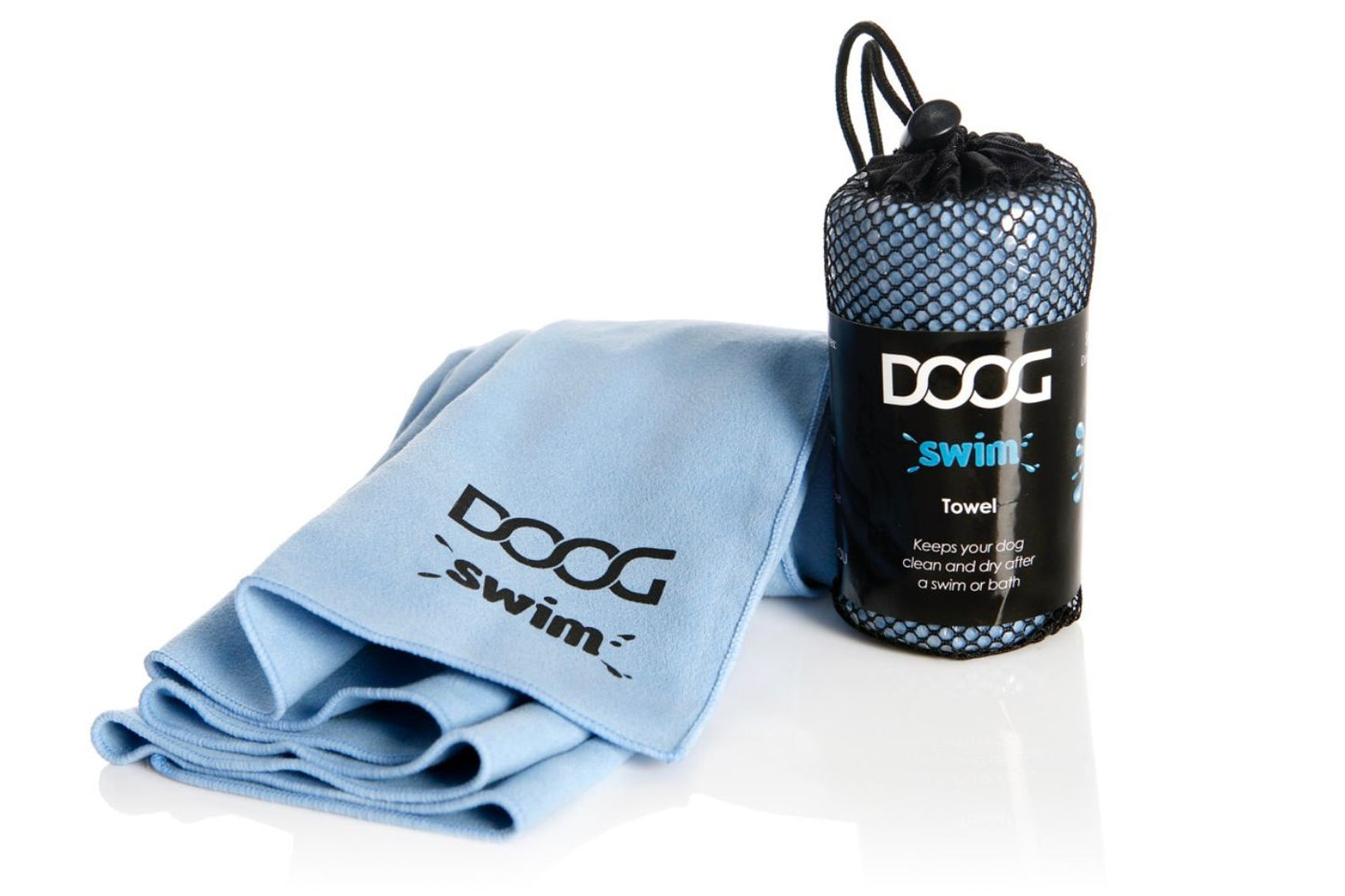 DOOG Swim and Bath Towel for Dogs - Blue