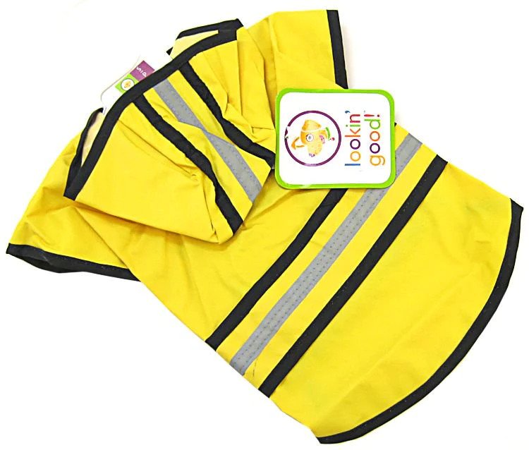 Fashion Pet Rainy Day Dog Slicker - Yellow (Large)