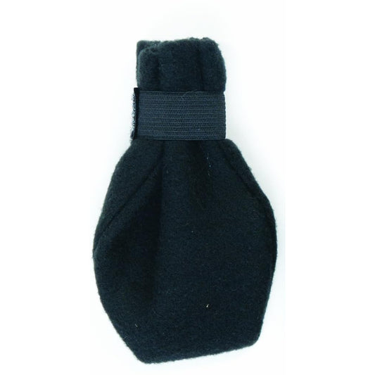 Fashion Pet Arctic Fleece Dog Boots - Black (Large)