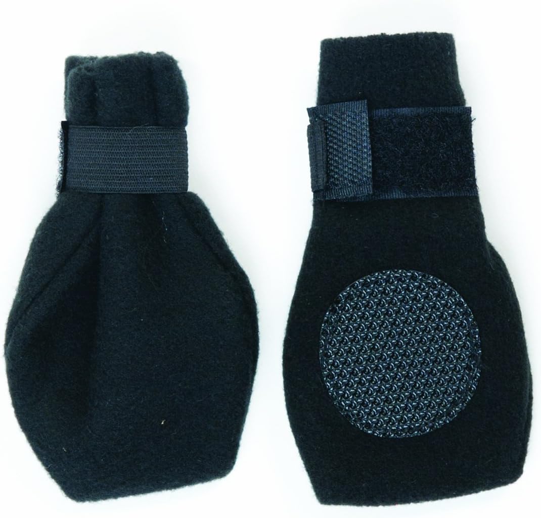 Fahion Pet Arctic Fleece Dog Boots - Black(X Large)