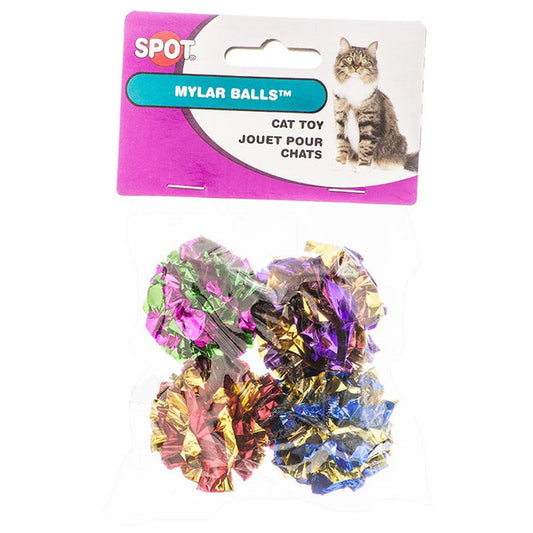 Spot Spotnips Mylar Balls Cat Toys - 4 Pack