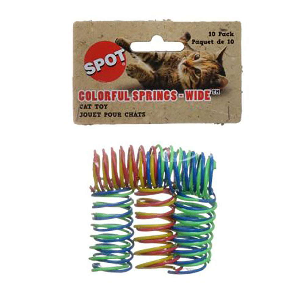 Spot Wide & Colorful Springs Cat Toy - 10 Pack